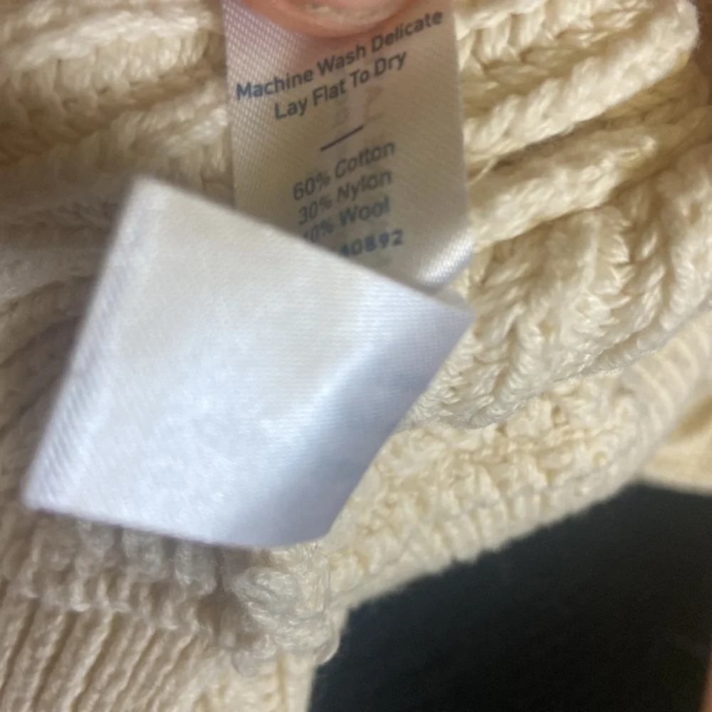 Marine Layer Cream Crew Neck Sweater EUC - Picture 5 of 5